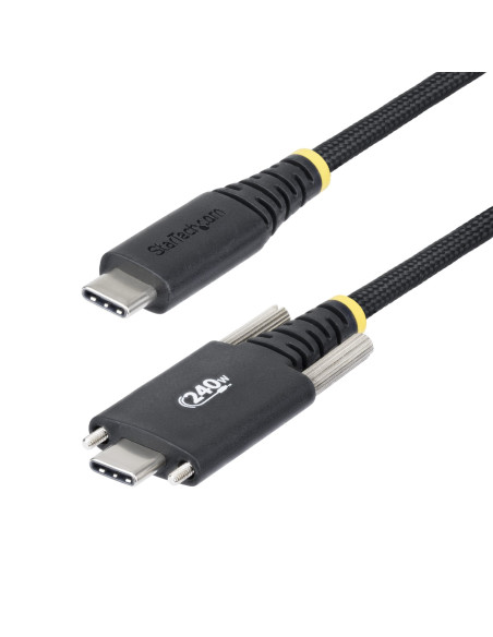 StarTech.com Cable de Carga USB-C de 2m con Fijación por Tornillo