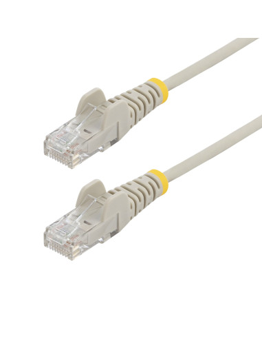 StarTech.com Cable de Red Ethernet CAT6 Delgado sin Enganches Gris de