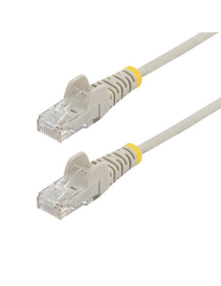 StarTech.com Cable de Red Ethernet CAT6 Delgado sin Enganches Gris de