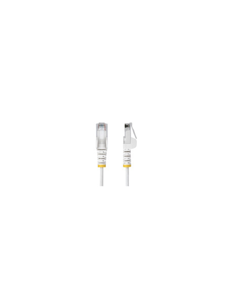 StarTech.com Cable de Red Ethernet CAT6 Delgado sin Enganches Blanco