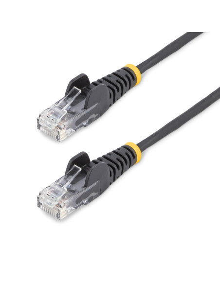 StarTech.com Cable de Red Ethernet CAT6 Delgado sin Enganches Negro