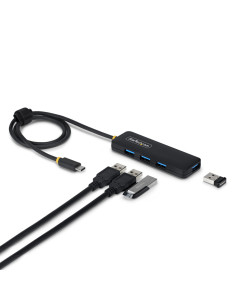 StarTech.com Hub USB-C de 4 Puertos A - 5 Gbps - Ladrón USB