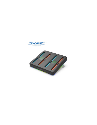 DOBE BASE CARGA MULTIPLE HORIZONTAL LED JOYCON NINTENDO SWITCH 2 6972520258688