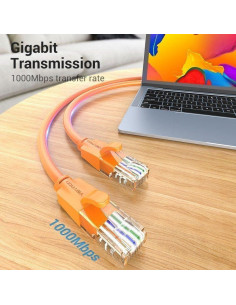 CABLE DE RED CAT6 UTP 1M VENTION ORANGE