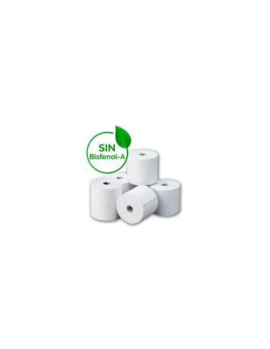 PACK DE 8 ROLLOS DE PAPEL TERMICO APPROX 80X80MM LIBRE DE BISFENOL A CYT8080BPA