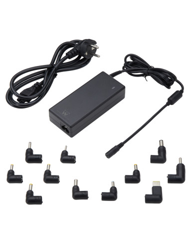 Ewent EW3969 adaptador e inversor de corriente Interior 90 W Negro