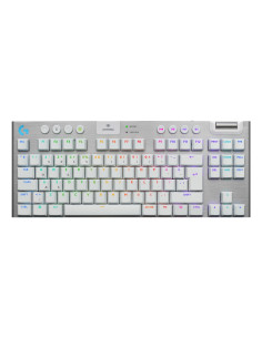 Logitech G G915 X Lightspeed teclado Juego USB + RF Wireless + Bluetooth QWERTY Internacional de EE.UU. Blanco