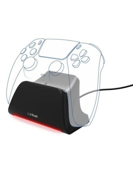 BASE DE CARGA TRUST GXT 255 PARA MANDO PS5 RGB BLACK