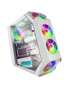 Mars Gaming MC51W Caja PC Gaming ATX Doble Cristal Templado 5xVentilador RGB Blanco