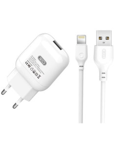 PACK CARGADOR CORRIENTE L37 2.1A + CABLE LIGHTNING XO
