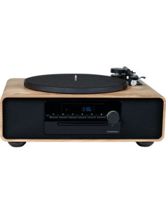 MICROCADENA CON TOCADISCOS | CD | FM | BT | USB | MADERA MIC300TT THOMSOM