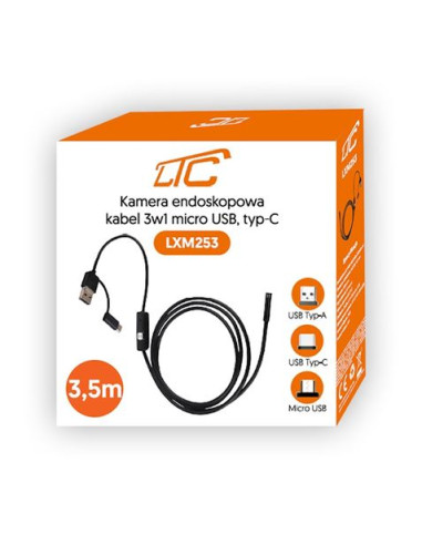 CAMARA ENDOSCOPICA 3.5METROS LENTE 8MM USB