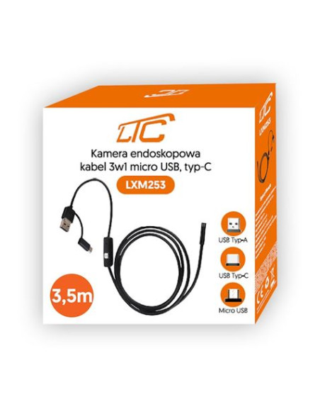 CAMARA ENDOSCOPICA 3.5METROS LENTE 8MM USB