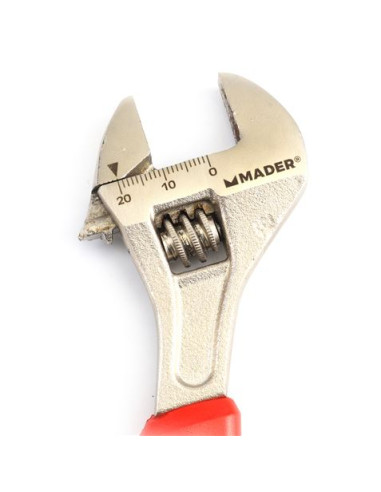 LLAVE INGLESA 6\"- 150MM MANGO RECUBIERTO ROJO MADER
