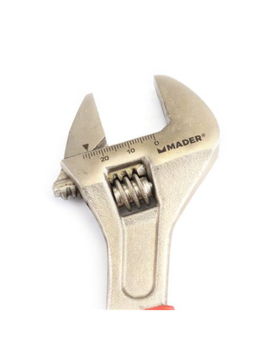 LLAVE INGLESA 8\"- 200MM MANGO RECUBIERTO ROJO MADER