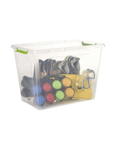 CAJA ORGANIZADORA CON TAPA, RUEDAS Y CIERRES 585X390X410MM ARTPLAST 2