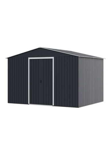 CASETA DE METAL | PUERTAS CORREDERAS 304.5X243X214.5 (7.4M2) ANTRACITA