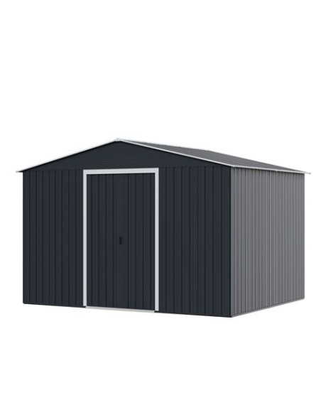CASETA DE METAL | PUERTAS CORREDERAS 304.5X243X214.5 (7.4M2) ANTRACITA