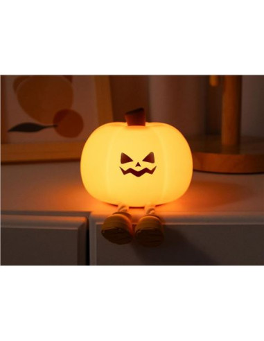 LAMPARA DE NOCHE INFANTIL CALABAZA HALLOWEEN XO