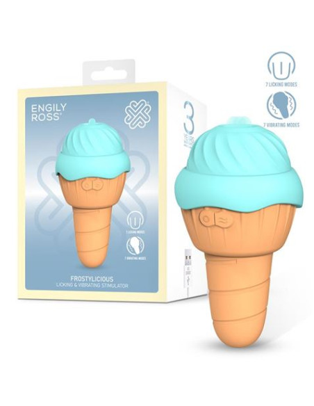 ESTIMULADOR CON LENGUA ESTIMULADORA Y VIBRACION FROSTYLICIOUS