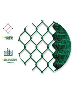 MALLA DE VALLADO PLASTIFICADA 60X60X2.9MM 1.5X25 METROS SUNGARDEN 2