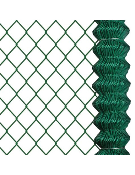 MALLA DE VALLADO PLASTIFICADA 60X60X2.9MM 1.5X25 METROS SUNGARDEN