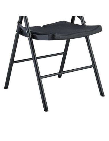 SILLA RESINA PLEGABLE PRO 44X53X83CM NEGRA SUNGARDEN