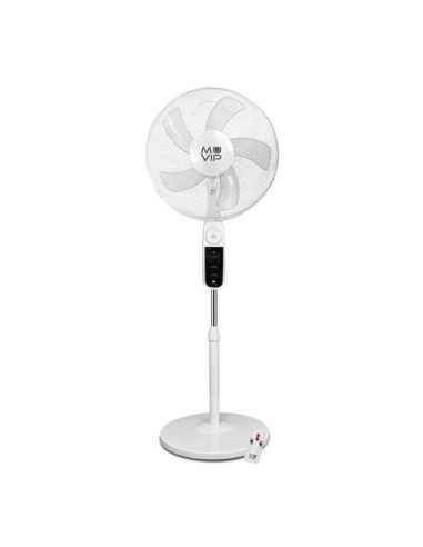 VENTILADOR DE PIE SOLAR 40CM | LUZ | USB | 12000MAH |4 VELOCIDADES MUVIP