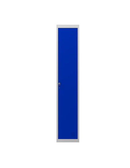 TAQUILLA METÁLICA 1 PUERTA 1800X300X500MM AZUL CROMAD