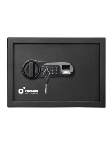CAJA FUERTE ELECTRÓNICA CON DETECTOR DE HUELLA 250X350X250MM CROMAD