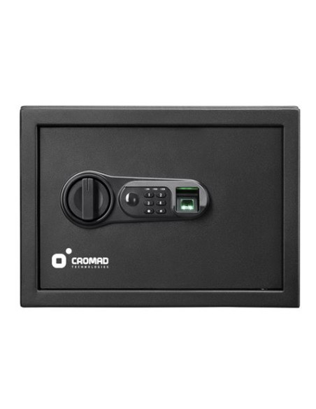 CAJA FUERTE ELECTRÓNICA CON DETECTOR DE HUELLA 250X350X250MM CROMAD