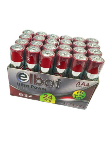 PACK 24 PCS PILAS ALCALINAS LR03/AAA ELBAT