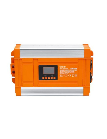 CONVERTIDOR DE CORRIENTE ONDA PURA CON PANTALLA LCD 2000W ELBAT