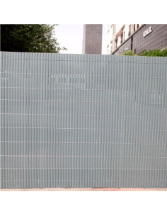 CAÑIZO PLÁSTICO DOBLE CARA 1.5X3 METROS GRIS CLARO SUNGARDEN 2