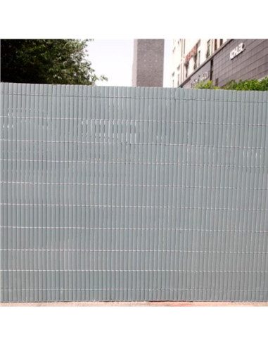 CAÑIZO PLÁSTICO DOBLE CARA 1.5X3 METROS GRIS CLARO SUNGARDEN