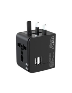 ADAPTADOR UNIVERSAL DE VIAJE 2XUSB 2.1A XO 2