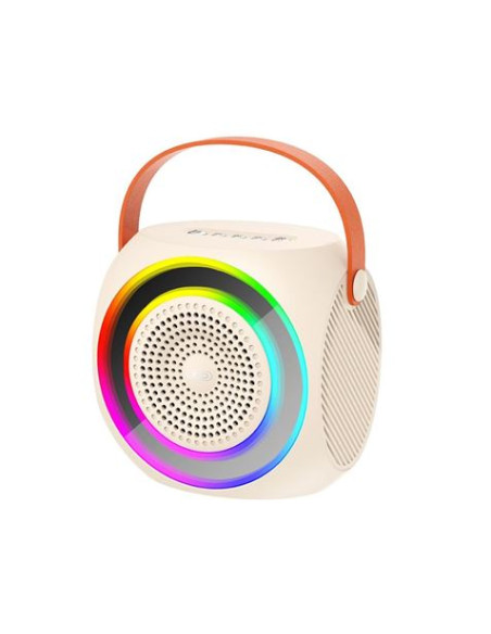 ALTAVOZ BLUETOOTH F42 + MICRÓFONO + EFECTOS LED BLANCO XO