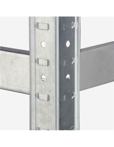 ESTANTERIA METÁLICA ESQUINERA GALVANIZADA 5 BALDAS 180X90X40X90CM BLIM