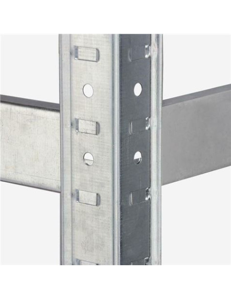 ESTANTERIA METÁLICA ESQUINERA GALVANIZADA 5 BALDAS 180X90X40X90CM BLIM