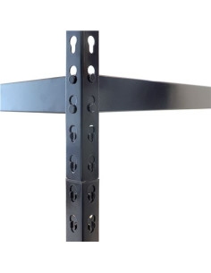 ESTANTERIA METÁLICA NEGRA 5 BALDAS 183X90X45CM BLIM 2