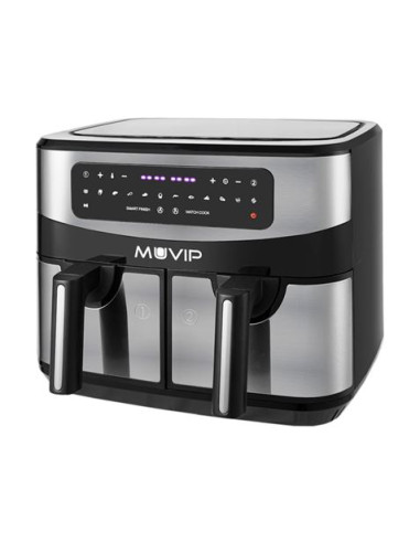 FREIDORA AIRE CALIENTE DOBLE 9 LITROS 2600W PANTALLA TACTIL MUVIP