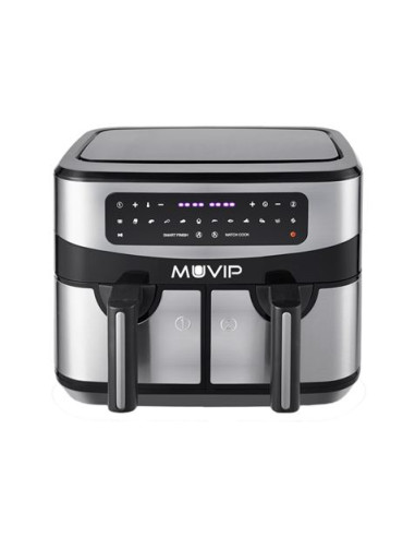 FREIDORA AIRE CALIENTE DOBLE 9 LITROS 2600W PANTALLA TACTIL MUVIP