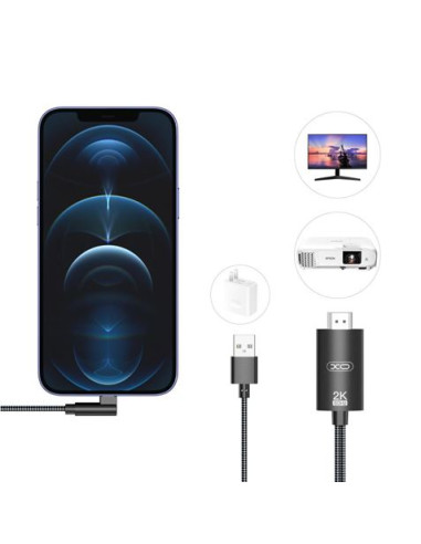 CABLE LIGHTNING A HDMI 1080P HD GB008 XO