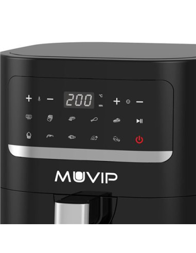 FREIDORA AIRE CALIENTE 4.5 LITROS 1600W PANTALLA TACTIL MUVIP