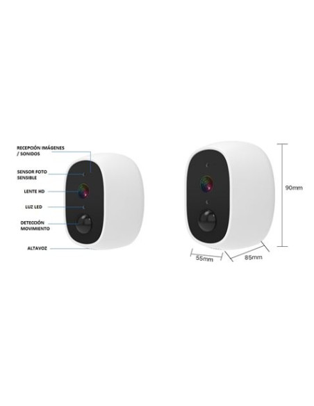 MINI CAMARA VIGILANCIA IP 2MP | WIFI | SD CAMVIEW