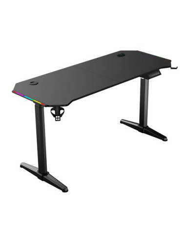 MESA GAMING PRO1600 XL MOTORIZADA FIBRA CARBONO | LUZ RGB SOUND MUVIP