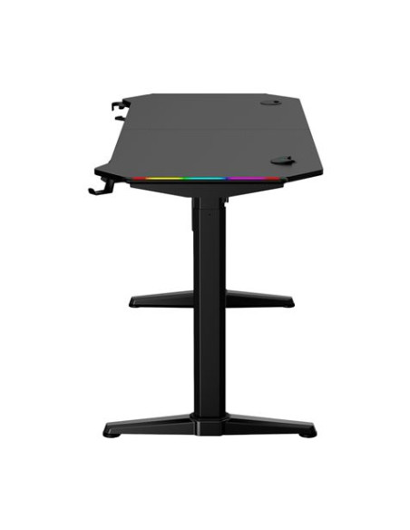 MESA GAMING PRO1600 XL MOTORIZADA FIBRA CARBONO | LUZ RGB SOUND MUVIP