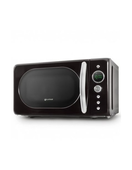 MICROONDAS VINTAGE NEGRO 700W. GRUNKEL