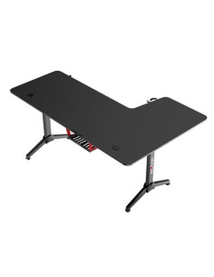 MESA GAMING PRO1300 FIBRA CARBONO | L IZQUIERDA | ALFOMBRILLA 80X30CM | MUV 2