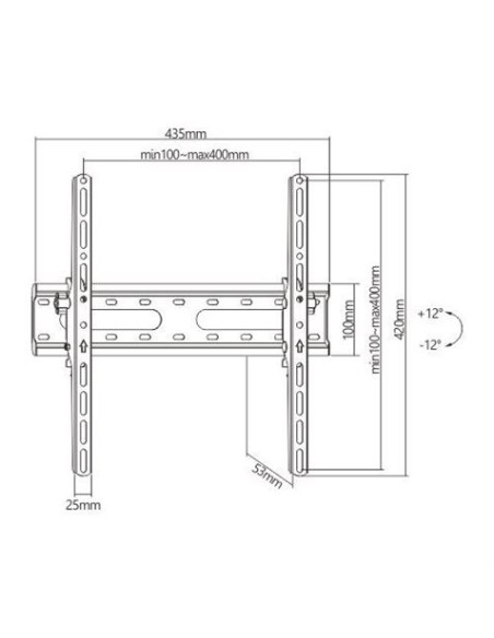 SOPORTE DE PARED TV LED LCD 32\"-55\" CROMAD